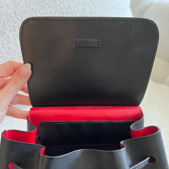 Mansur Gavriel Black Mini Backpack - Picture 5 of 6